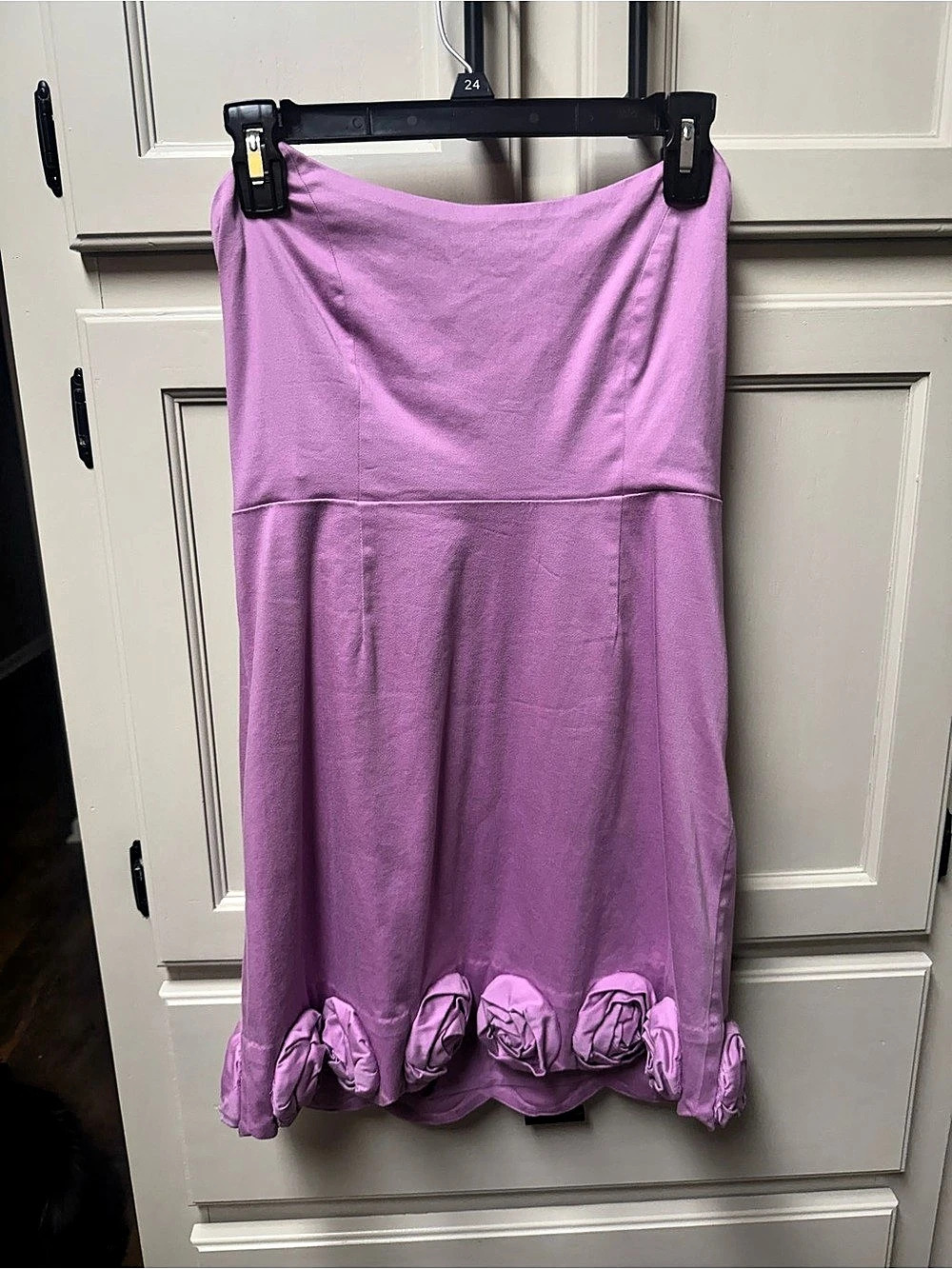 Pink Ruffle Hem Midi Dress Like New